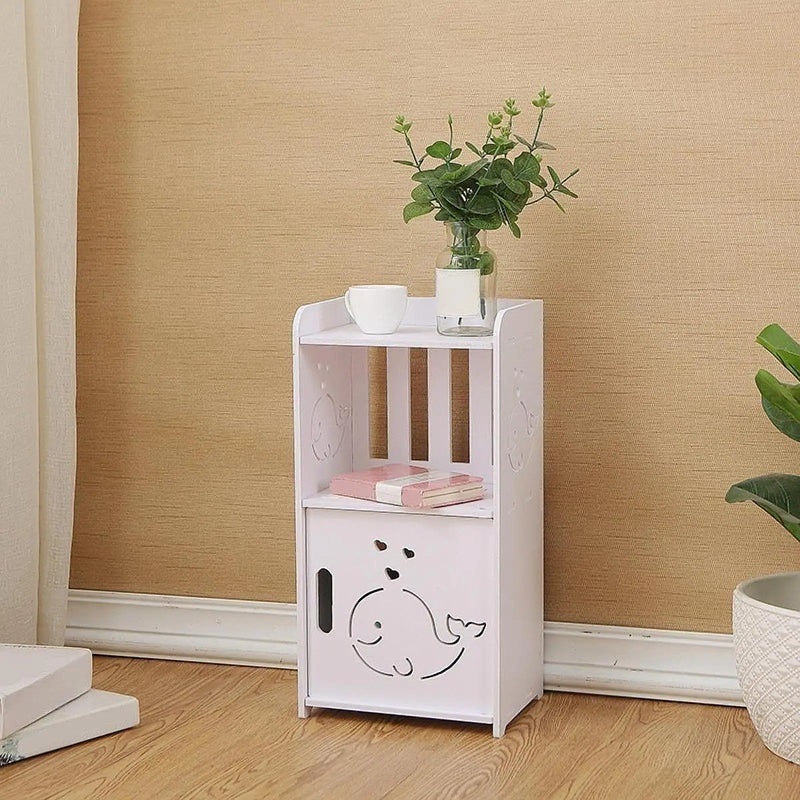 Mesa lateral para bebidas, móveis multifuncionais, mesa de cabeceira simples com armazenamento para sala de estar, quarto, espaço pequeno