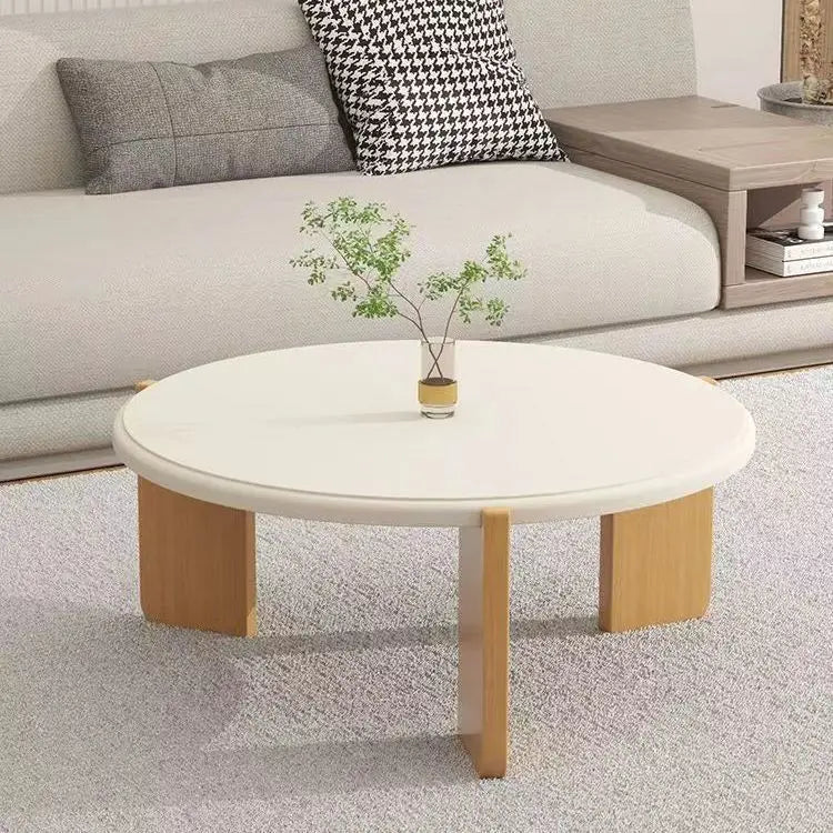 Mesa de Centro Redonda Moderna – Elegância e Estilo Neoclássico