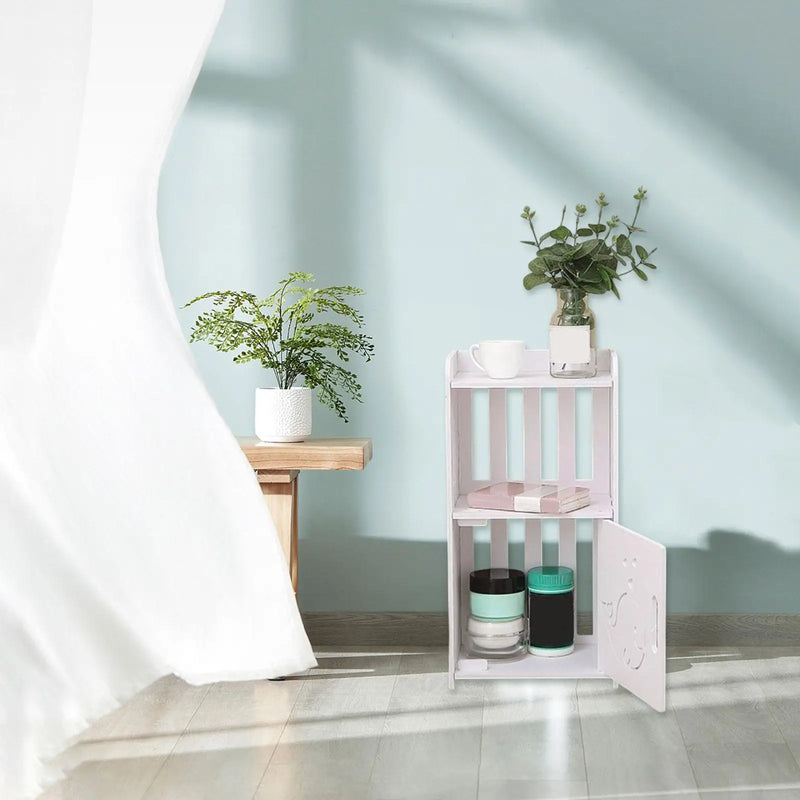 Mesa lateral para bebidas, móveis multifuncionais, mesa de cabeceira simples com armazenamento para sala de estar, quarto, espaço pequeno