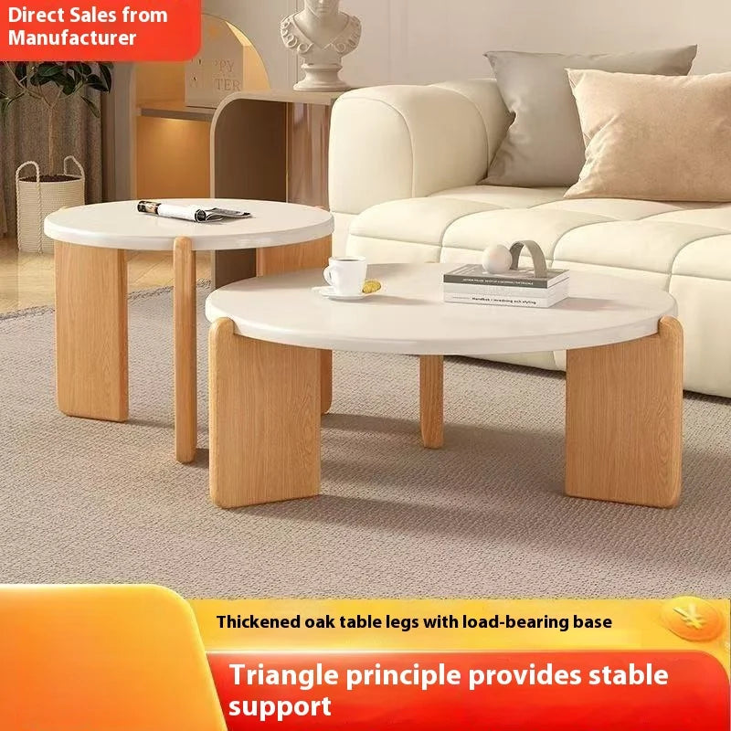 Casa pequeno apartamento redondo mesa de centro sala estar simples canto moderno mesa homestay luz luxo venda quente