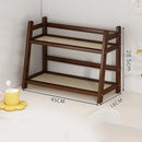 Prateleira de Bambu Elegante   Organização Versátil para Sua Cozinha