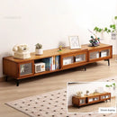 Nordic simples armário de tv pequeno apartamento tv stands sala estar móveis luz luxo retro bambu telescópico piso tv gabinete z