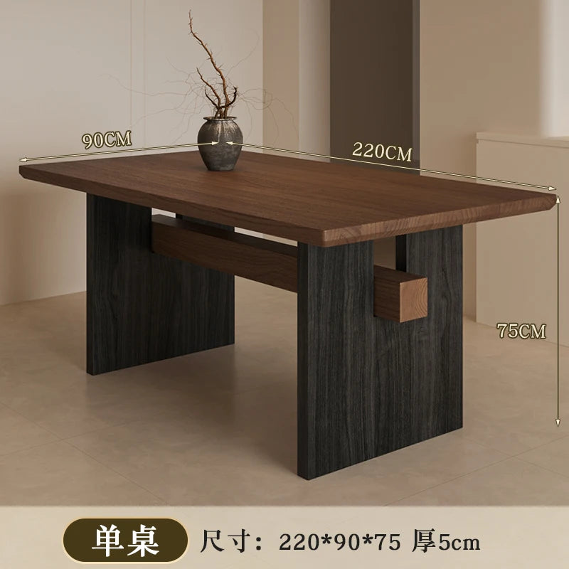 Mesa de Jantar Wabi Sabi em Madeira Maciça – Elegância Atemporal