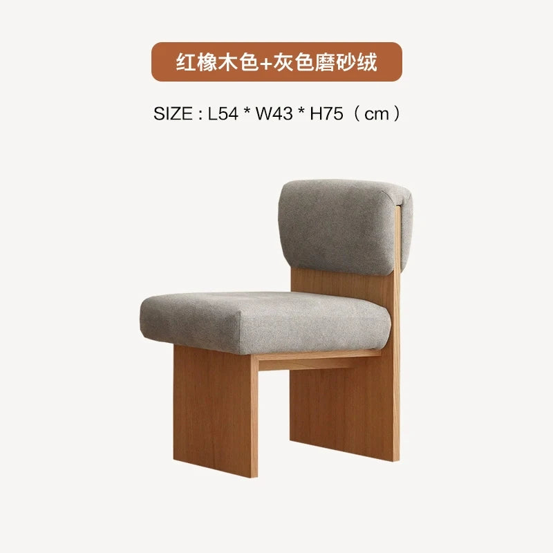 Cadeira Nórdica de Lazer em Madeira Maciça para Sala de Estar