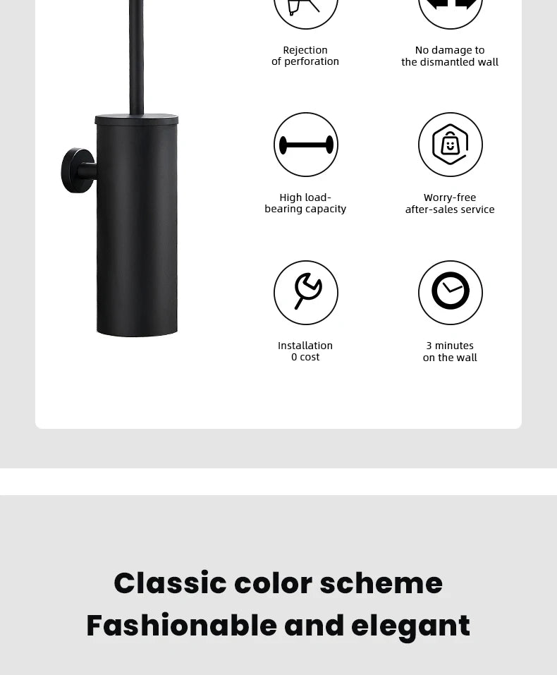 Suporte de escova sanitária Milan