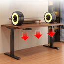 Mesa de computador de elevação elétrica de madeira maciça mesa de jogos inteligente mesa de estudo de escritório em casa estação de trabalho ajustável móveis ergonômicos