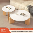 Casa pequeno apartamento redondo mesa de centro sala estar simples canto moderno mesa homestay luz luxo venda quente