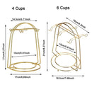 Porta Jogo de Xícaras Golden