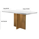 Mesa para Sala de Jantar OlÃ­mpia 120cm em MDF Rufato